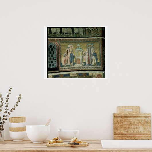 Präsentation im Tempel, Details aus der Geschichte Poster (Küche)