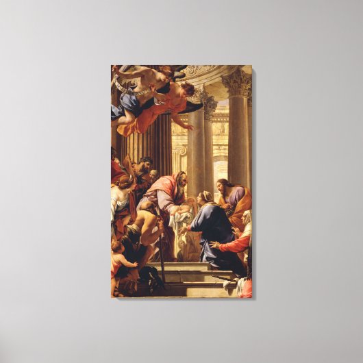 Präsentation im Tempel Leinwanddruck (Vorderseite)
