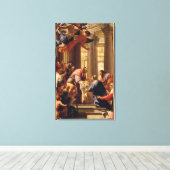 Präsentation im Tempel Leinwanddruck (Insitu (Holzboden))