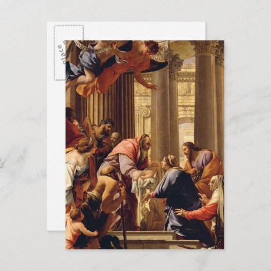 Präsentation im Tempel Postkarte (Vorne/Hinten)