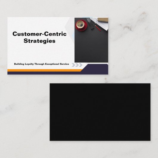 Präsentation kundenorientierter Strategien Visitenkarte (Vorne/Hinten)