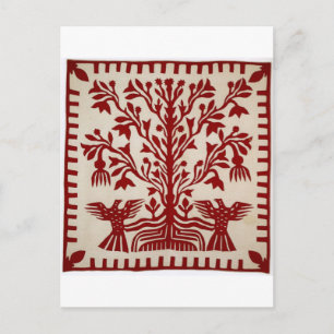 Präsentation quilt aus Oahu, c. 1855-1887 Postkarte