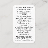 Präsentation Telefonnummerkarte (Rückseite)