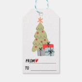 Präsentationen unter dem Baum Geschenkanhänger (Rückseite)