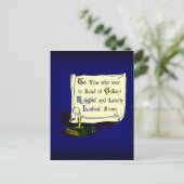 Präsentationskarte für Vintages Buchzeichen Postkarte (Stehend Vorderseite)