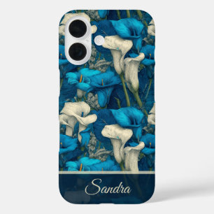 Präsentiere deinen Namen schön mit einer floralen iPhone 16 Hülle