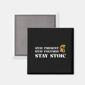 Präsentieren, fokussieren Bleibe, Stoß-Premium Ble Magnet (Vorderseite/Rückseite)