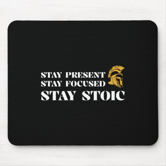 Präsentieren, fokussieren Bleibe, Stoß-Premium Ble Mousepad (Vorne)