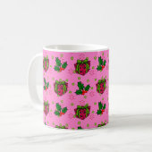 Präsentiert und Holly_pink Kaffeetasse (Vorderseite Links)