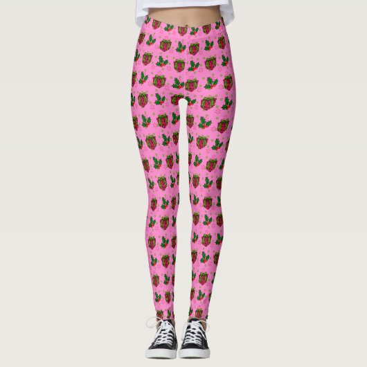 Präsentiert und Holly_pink Leggings (Vorderseite)