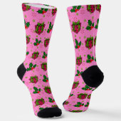 Präsentiert und Holly_pink Socken (Gewinkelt)