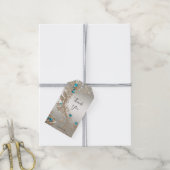 Präsentierung von Gold Blue Stones Geschenkanhänger (Mit Garn)