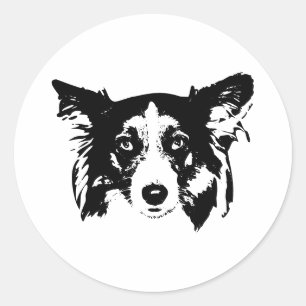 Präsenz in Miniatur Runder Aufkleber