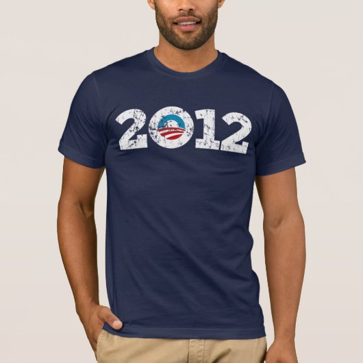 Präsident 2012 Barack Obama T-Shirt (Vorderseite)