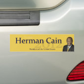 Präsident 2012 Herman-Kain der Vereinigten Staaten Autoaufkleber (Auf Auto)