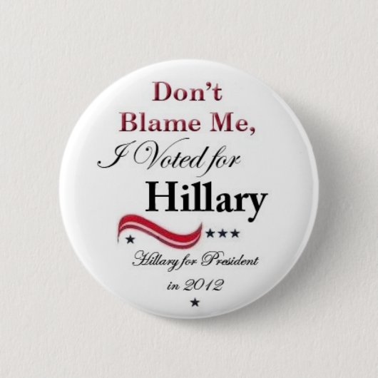 Präsident 2012 Hillary-4 Button (Vorderseite)