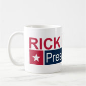 Präsident 2012 Rick Perry Kaffeetasse (Links)