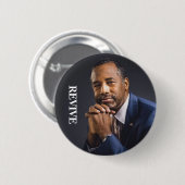 Präsident 2016 Ben-Carson BELEBEN wieder Button (Vorne & Hinten)