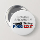 Präsident 2016 Edward-Snowden Button (Vorne & Hinten)