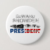 Präsident 2016 Edward-Snowden Button (Vorderseite)