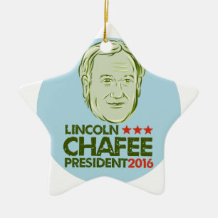 Präsident 2016 Lincoln-Chafee Keramikornament