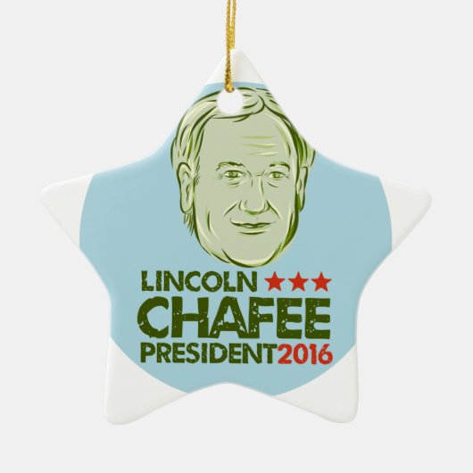 Präsident 2016 Lincoln-Chafee Keramikornament (Vorne)