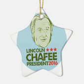 Präsident 2016 Lincoln-Chafee Keramikornament (Links)