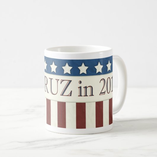 Präsident 2016 US Flagge Ted-Cruz Kaffeetasse (VorderseiteRechts)