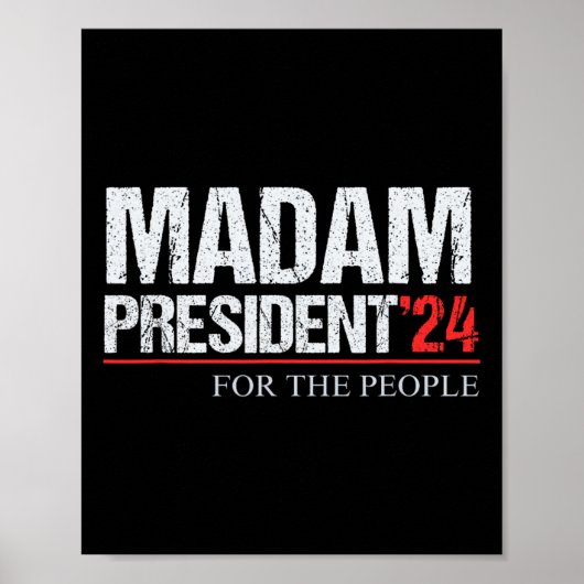 Präsident 2024 Pro Choice Feminist Poster (Vorne)