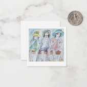 Präsident 2.5" x 2.5" flache Note Card Mitteilungskarte (Vorderseite/Rückseite Beispiel)