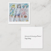 Präsident 2.5" x 2.5" flache Note Card Mitteilungskarte (Vorne/Hinten)