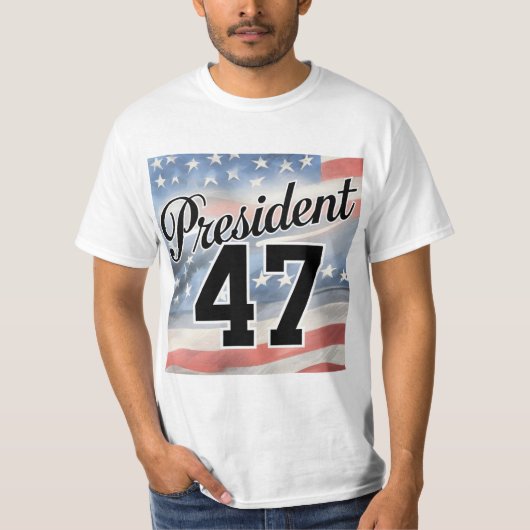 Präsident 47 | 47. Präsident der vereinten Staaten T-Shirt (Vorderseite)