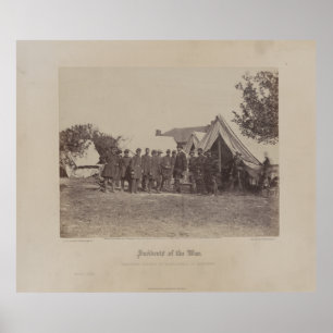 Präsident Abe Lincoln auf dem Schlachtfeld von Ant Poster