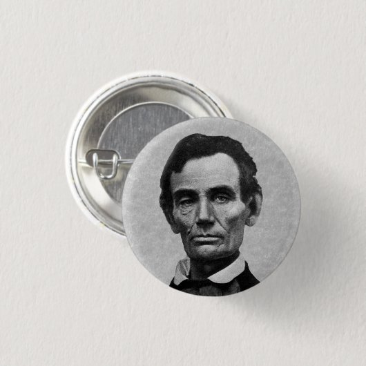 Präsident Abe Lincoln Button (Vorne & Hinten)