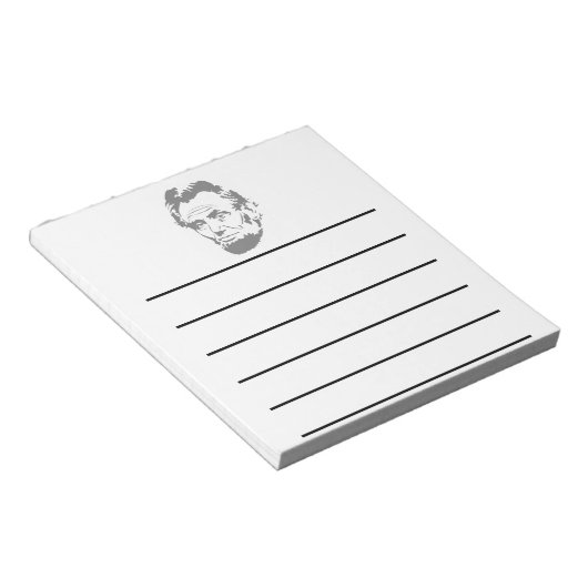 Präsident Abe Lincoln Face Notizblock (angewinkelt)