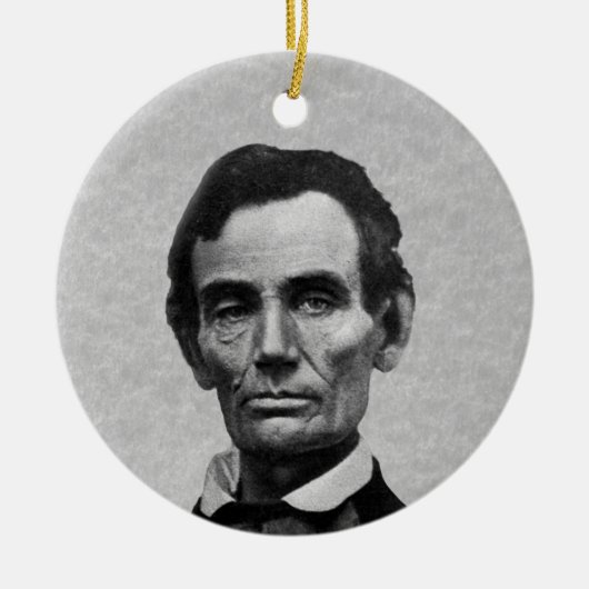 Präsident Abe Lincoln Keramik Ornament (Vorne)