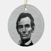 Präsident Abe Lincoln Keramik Ornament (Links)