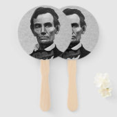 Präsident Abraham "Abe" Lincoln Portrait Fächer (Vorne und Hinten)