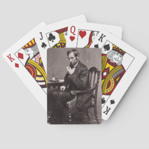 PRÄSIDENT ABRAHAM LINCOLN 1862 STEREOSKOPIE SPIELKARTEN