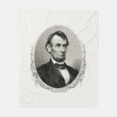 Präsident Abraham Lincoln  Fleecedecke (Vorderseite)
