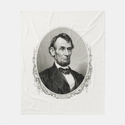 Präsident Abraham Lincoln Fleecedecke (Vorderseite)