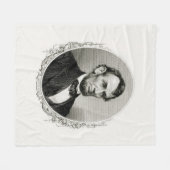 Präsident Abraham Lincoln  Fleecedecke (Vorderseite (Horizontal))