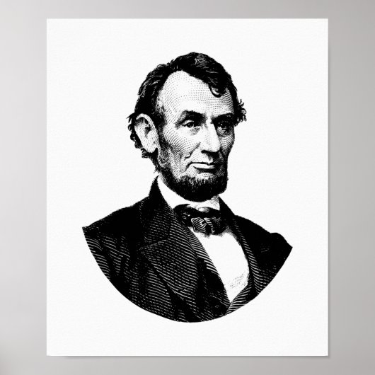 Präsident Abraham Lincoln Graphic Poster (Vorne)