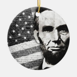 Präsident Abraham Lincoln Keramik Ornament