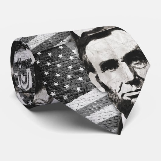 Präsident Abraham Lincoln Krawatte (Gerollt)