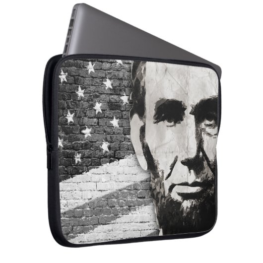 Präsident Abraham Lincoln Laptopschutzhülle (Vorne Rechts)