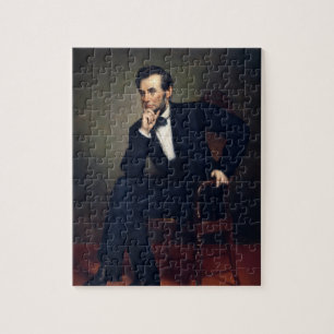 Präsident Abraham Lincoln Portrait von Healy Puzzle