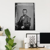 Präsident Abraham Lincoln Portrait von Mathew Brad Poster (Heimbüro)
