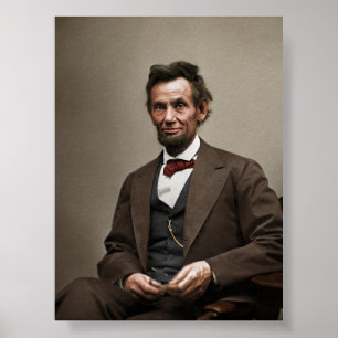 Präsident Abraham Lincoln Poster