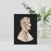 Präsident Abraham Lincoln Postkarte (Stehend Vorderseite)